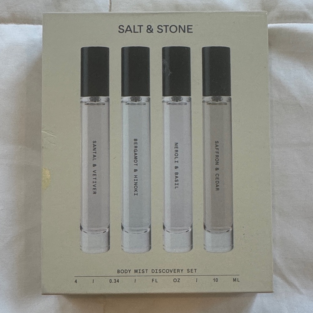 SALT & STONE Body Mist Discovery Set - used but lots left!